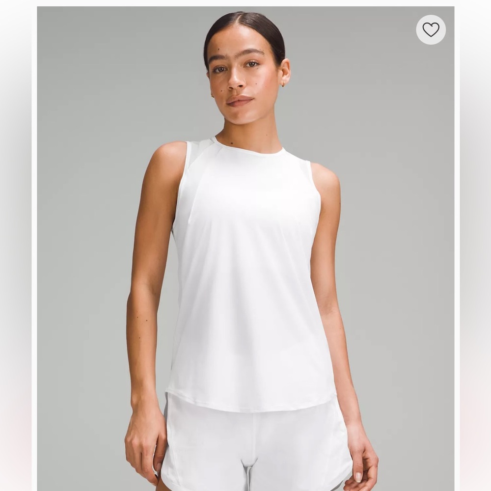 Lululemon Sculpt Tank, White, Size 6